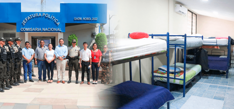 ENTREGA DE HOSPEDAJE A LA POLICÍA NACIONAL